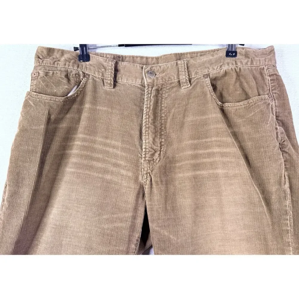 Vtg Polo Ralph Lauren Corduroy Pants Mens 38x30 Tan Straight 5-Pocket Gorpcore